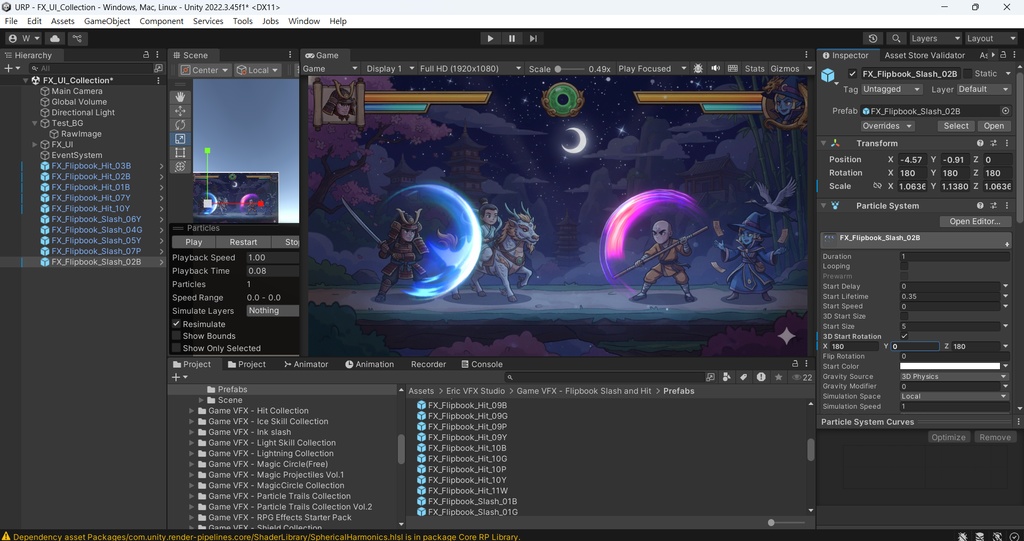 Unity Game VFX - Flipbook Slash and Hit