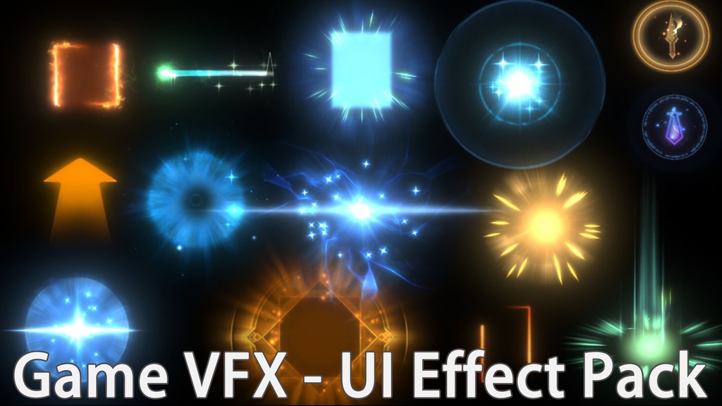 Unity GAME VFX - RPG Action Kit (UI, Slash, Magic)