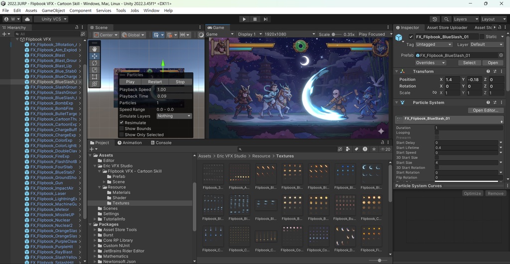 Unity Game VFX - Flipbook Cartoon Skill