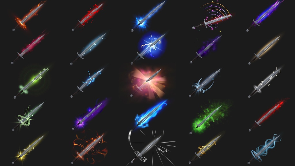 Unity Game VFX - Combat Slash & Trails Pack