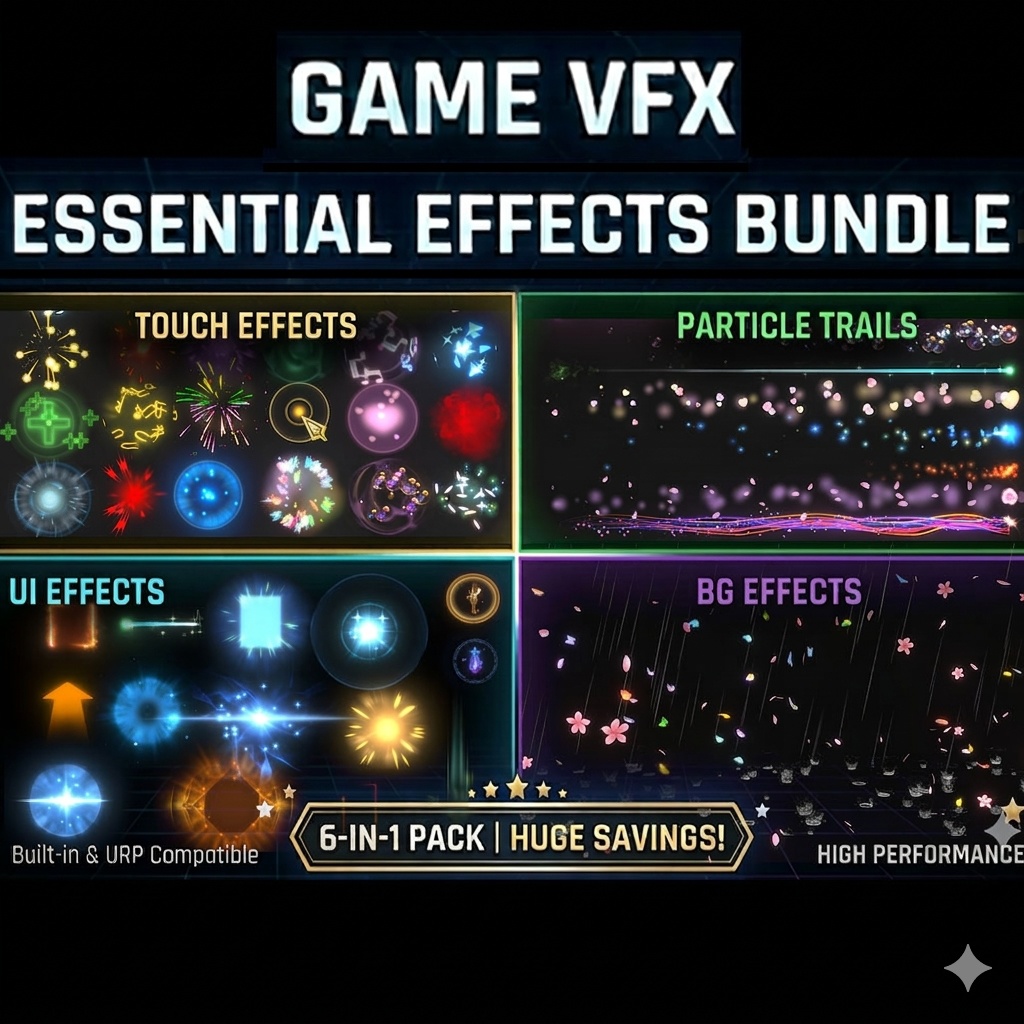 Unity Game VFX - Essential Effects Bundle