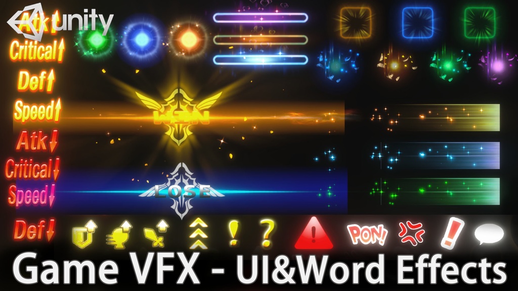 Unity Game VFX - UI & Interaction Effects Bundle