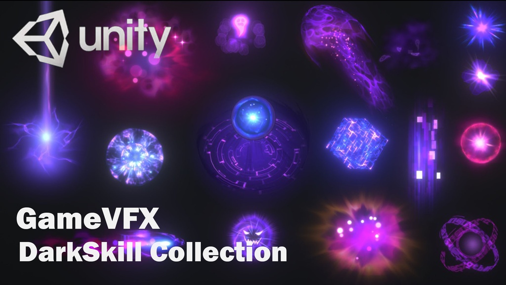Unity Game VFX - RPG Skill Effects (Magic, AOE, Projectile)