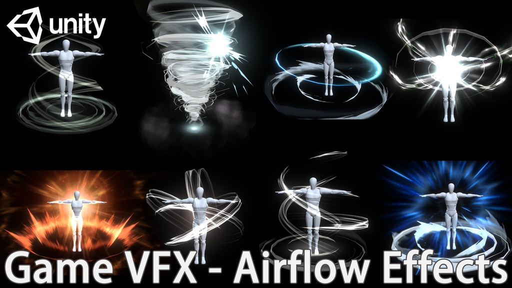Unity Game VFX - RPG Skill Effects (Magic, AOE, Projectile)