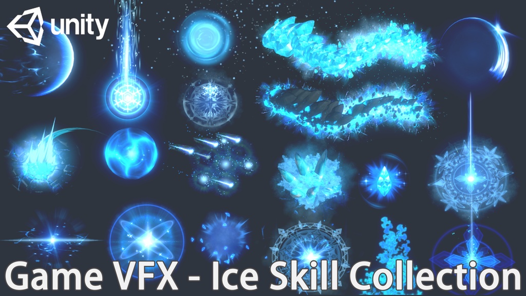Unity Game VFX - RPG Skill Effects (Magic, AOE, Projectile)