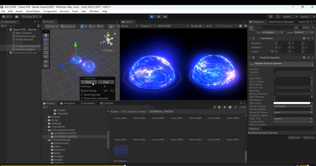 Unity VFX Sprite Studio - Record, Remove BG, Generate Sprite Sheets & GIF