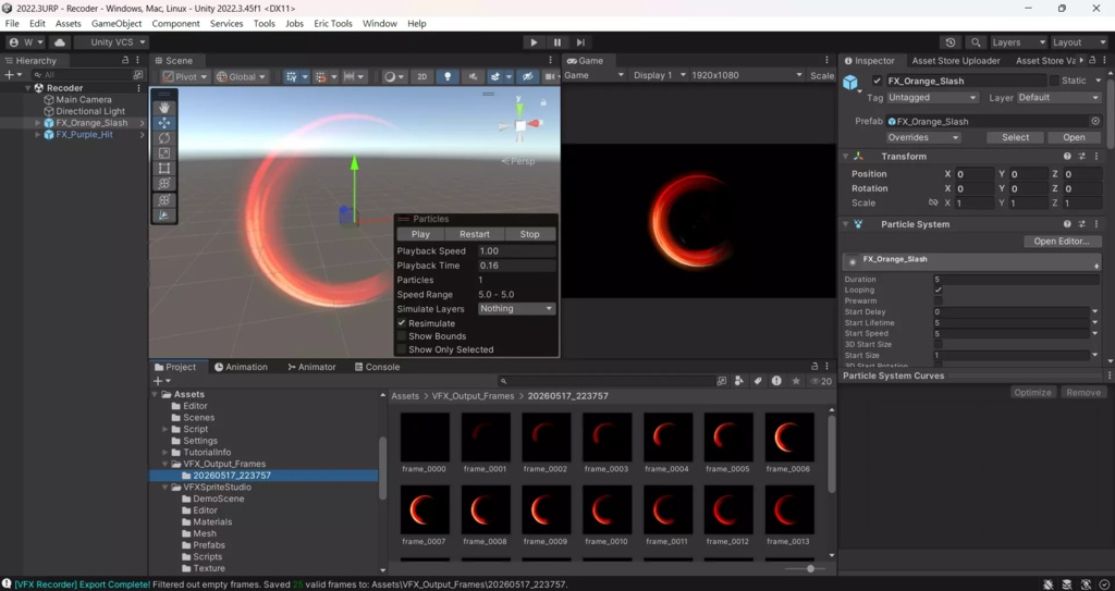 Unity VFX Sprite Studio - Record, Remove Background & Generate Sprite Sheets