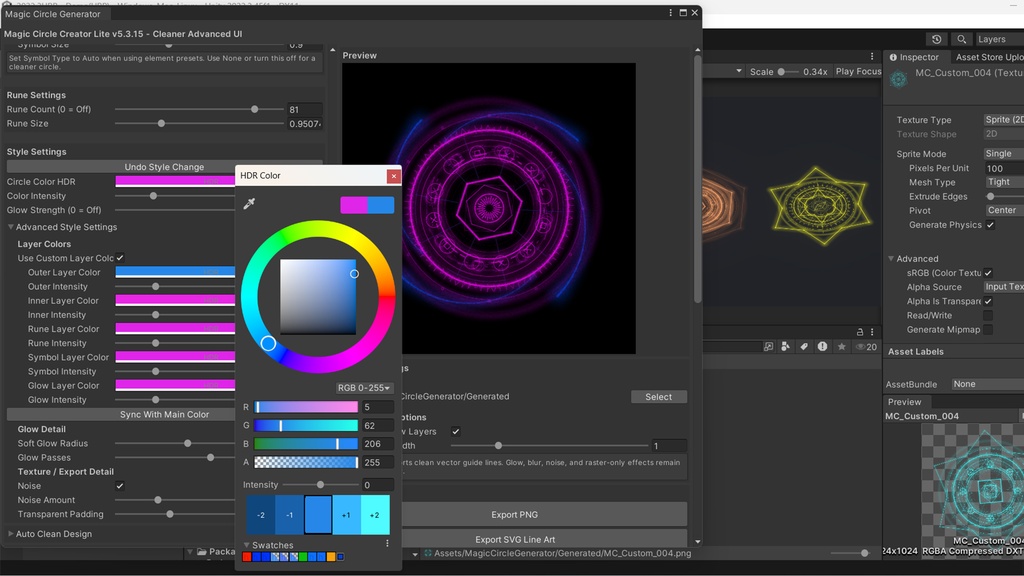 Unity Magic Circle Creator Lite