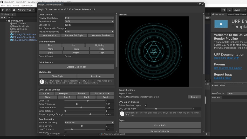 Unity Magic Circle Creator Lite
