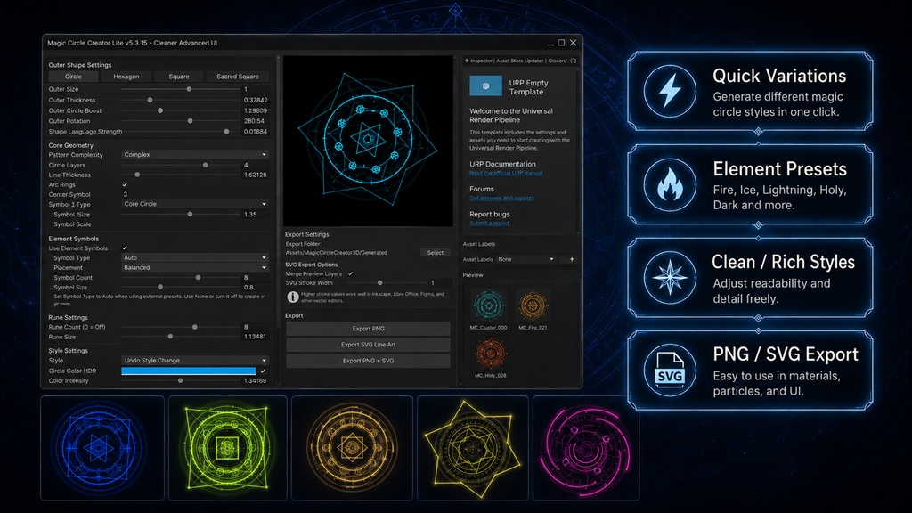 Unity Magic Circle Creator Lite