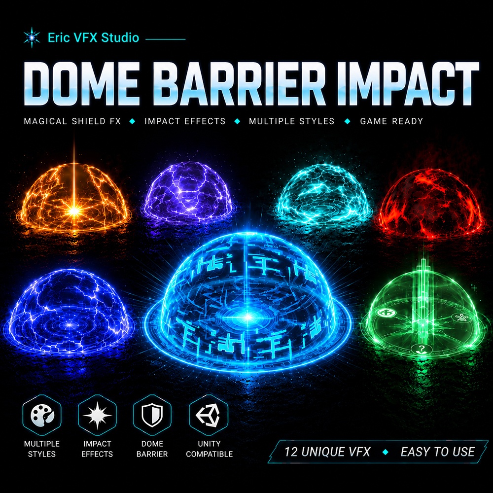 Unity Game VFX - Dome Barrier Impact