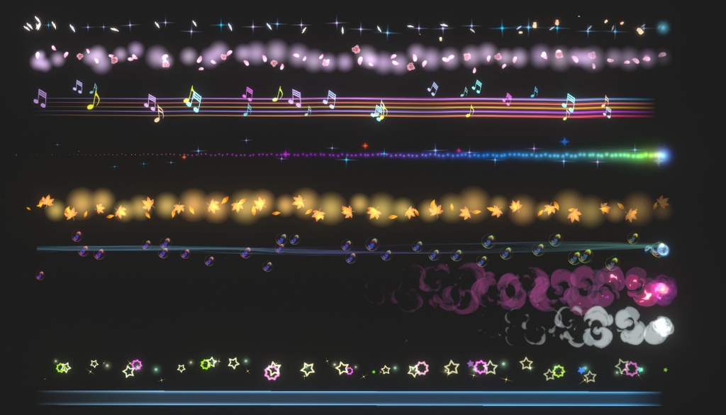 【VRChat/MA support/Quest】Hand Trail Effects / 手の粒子軌跡効果