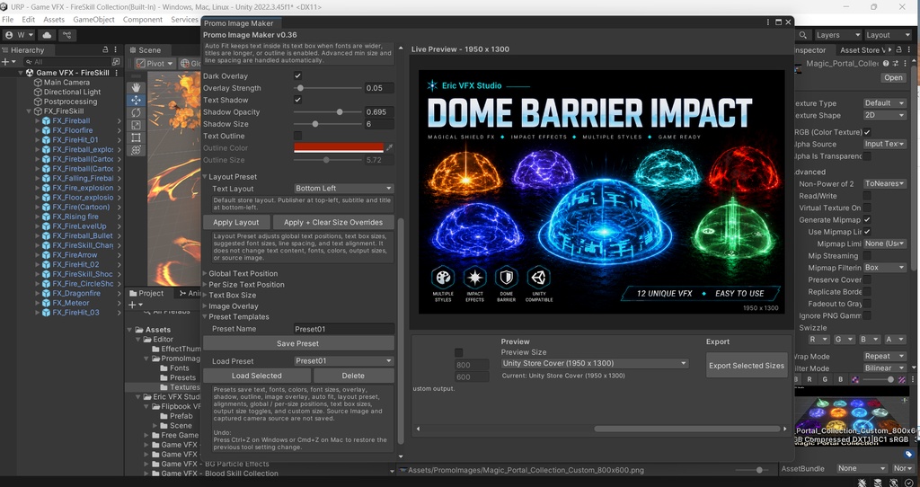 Unity Promo Image Maker Studio