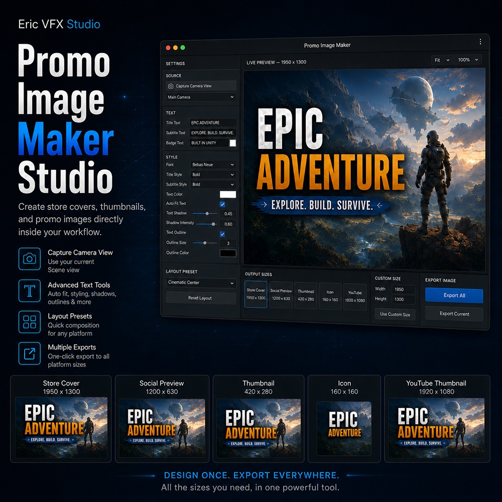 Unity Promo Image Maker Studio