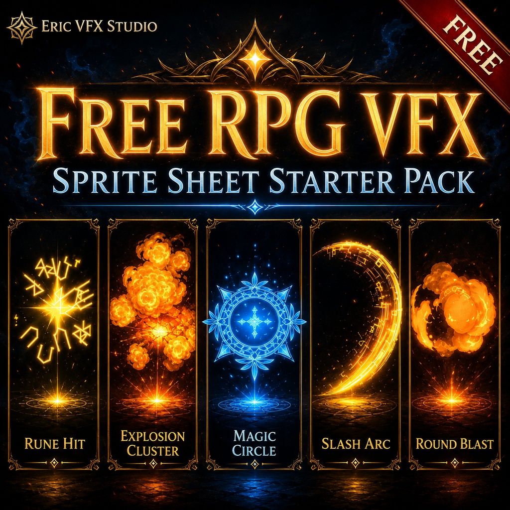 Free RPG VFX Sprite Sheet Starter Pack