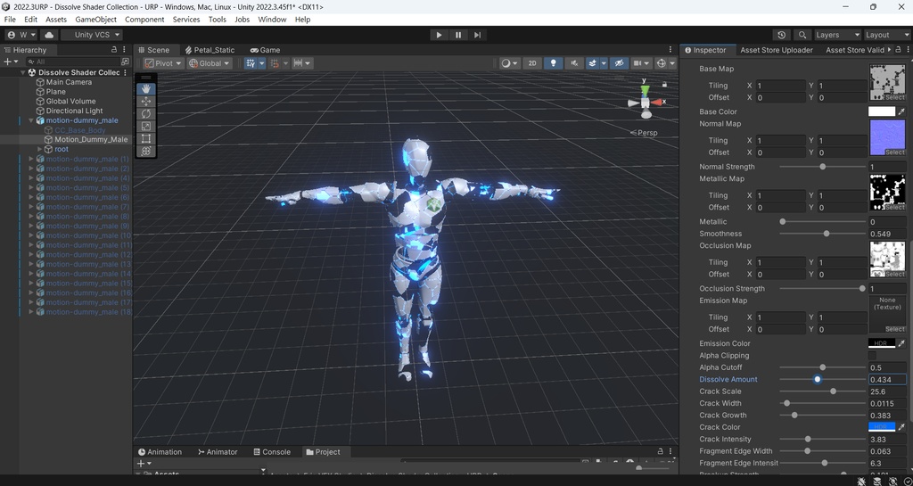 Unity Dissolve Shader Collection - URP