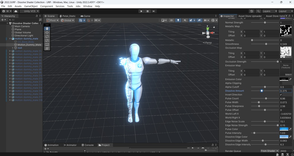 Unity Dissolve Shader Collection - URP