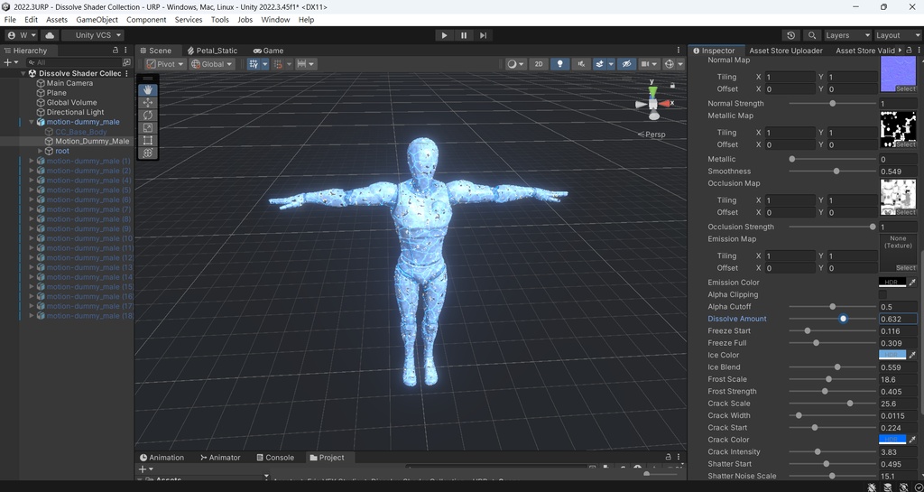 Unity Dissolve Shader Collection - URP