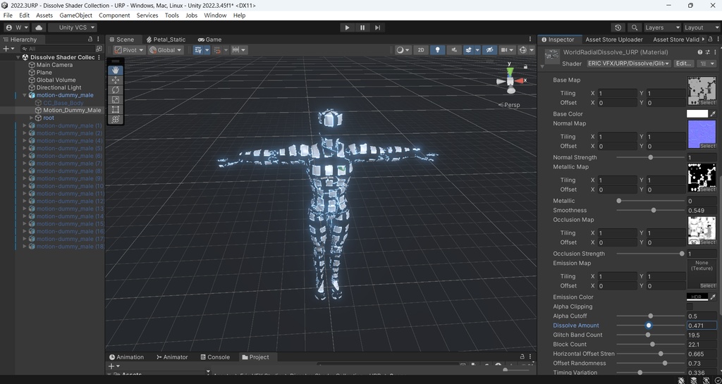 Unity Dissolve Shader Collection - URP