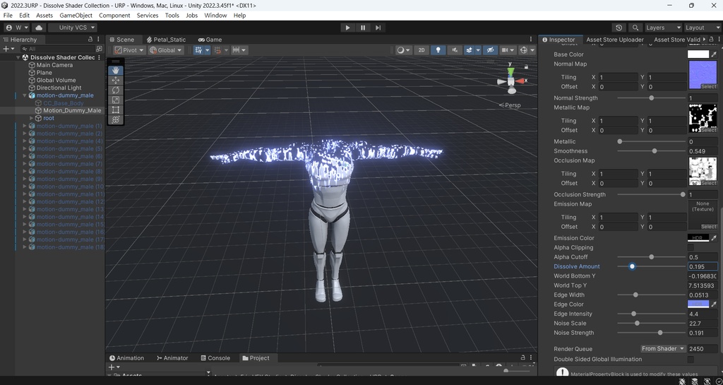 Unity Dissolve Shader Collection - URP