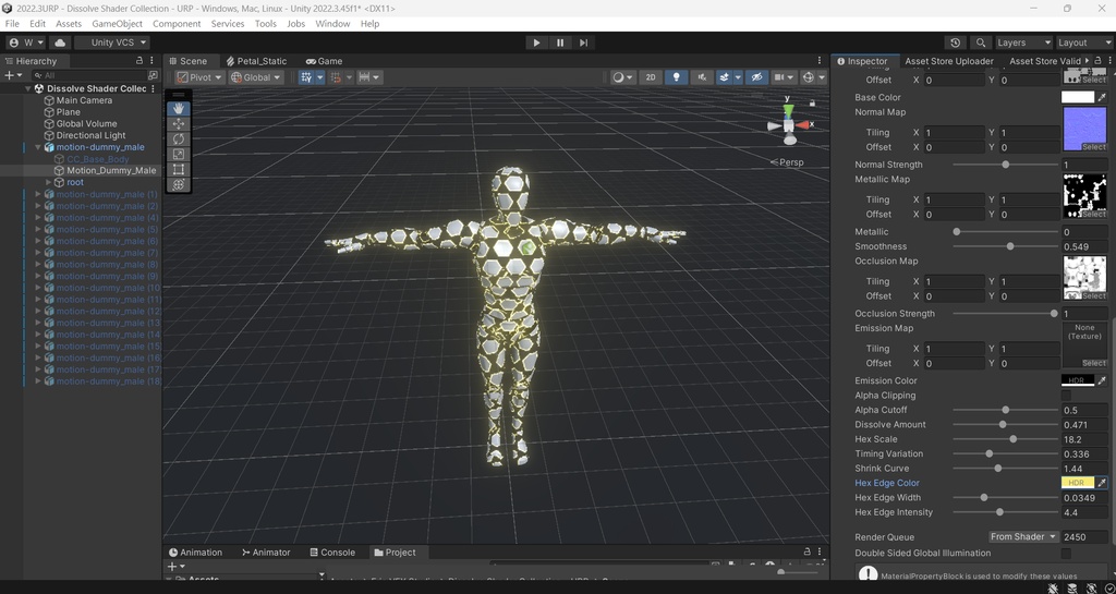 Unity Dissolve Shader Collection - URP