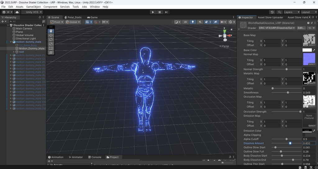 Unity Dissolve Shader Collection - URP