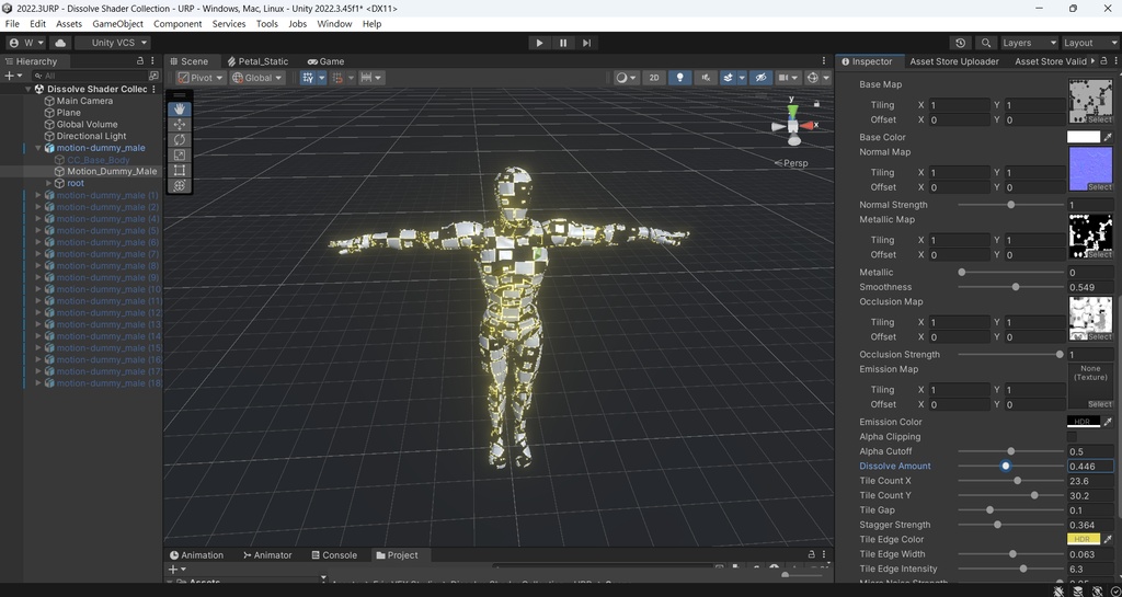 Unity Dissolve Shader Collection - URP
