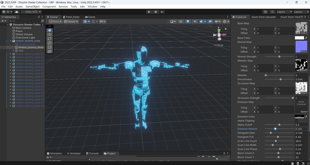 Unity Dissolve Shader Collection - URP