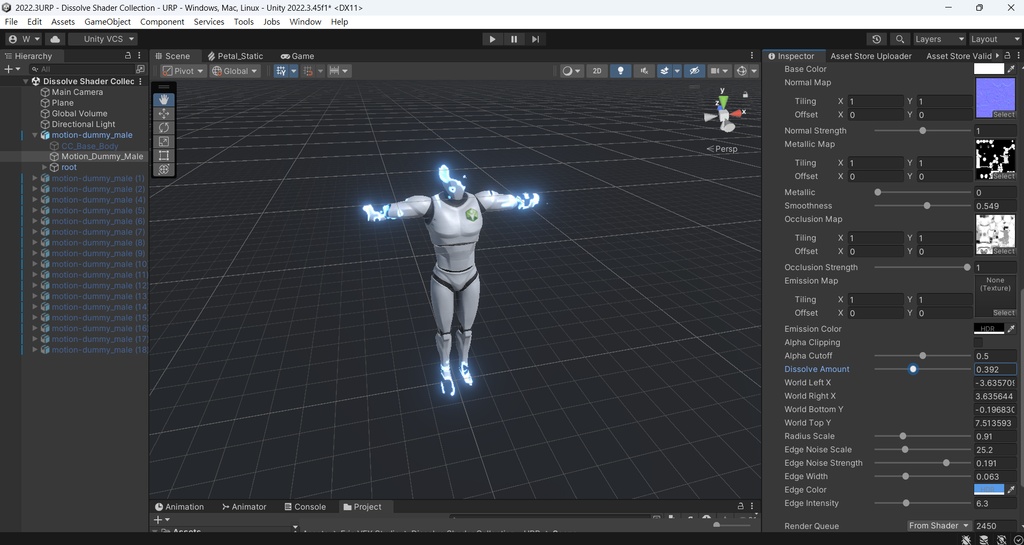 Unity Dissolve Shader Collection - URP