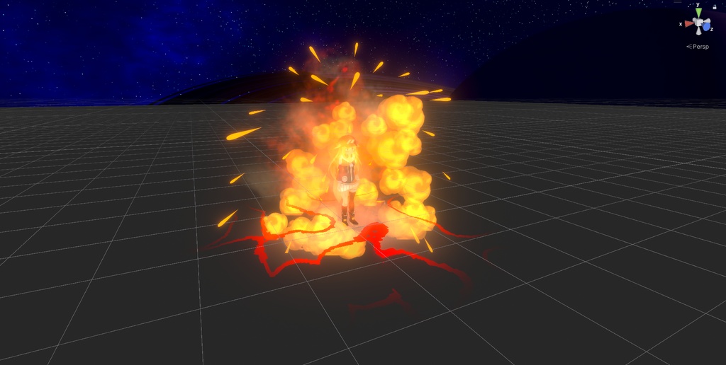 【VRChat/MA support】Fire and Ice effects / 炎と氷のエフェクト
