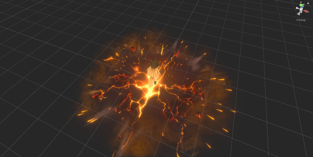 【VRChat/MA support】Fire and Ice effects / 炎と氷のエフェクト