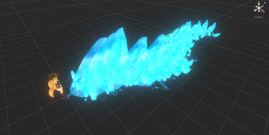 【VRChat/MA support】Fire and Ice effects / 炎と氷のエフェクト