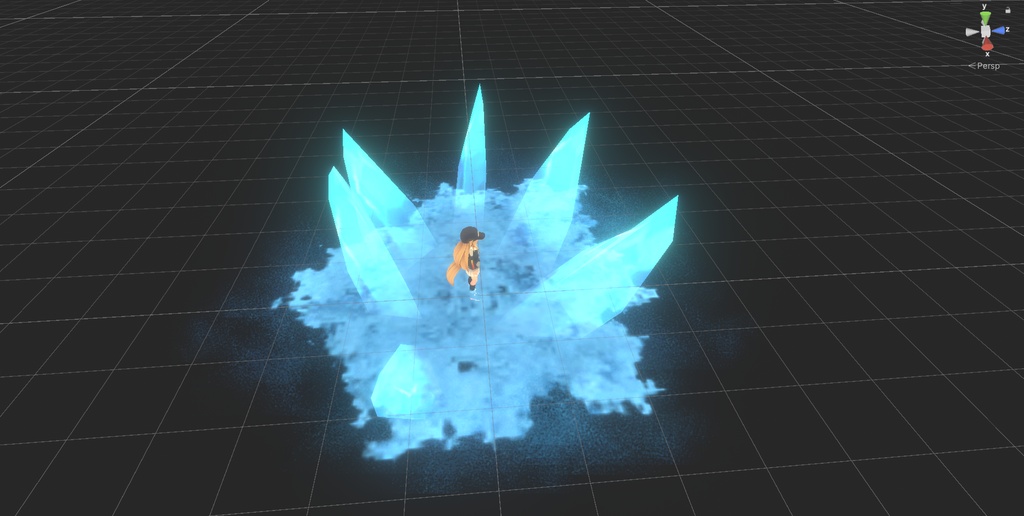 【VRChat/MA support】Fire and Ice effects / 炎と氷のエフェクト