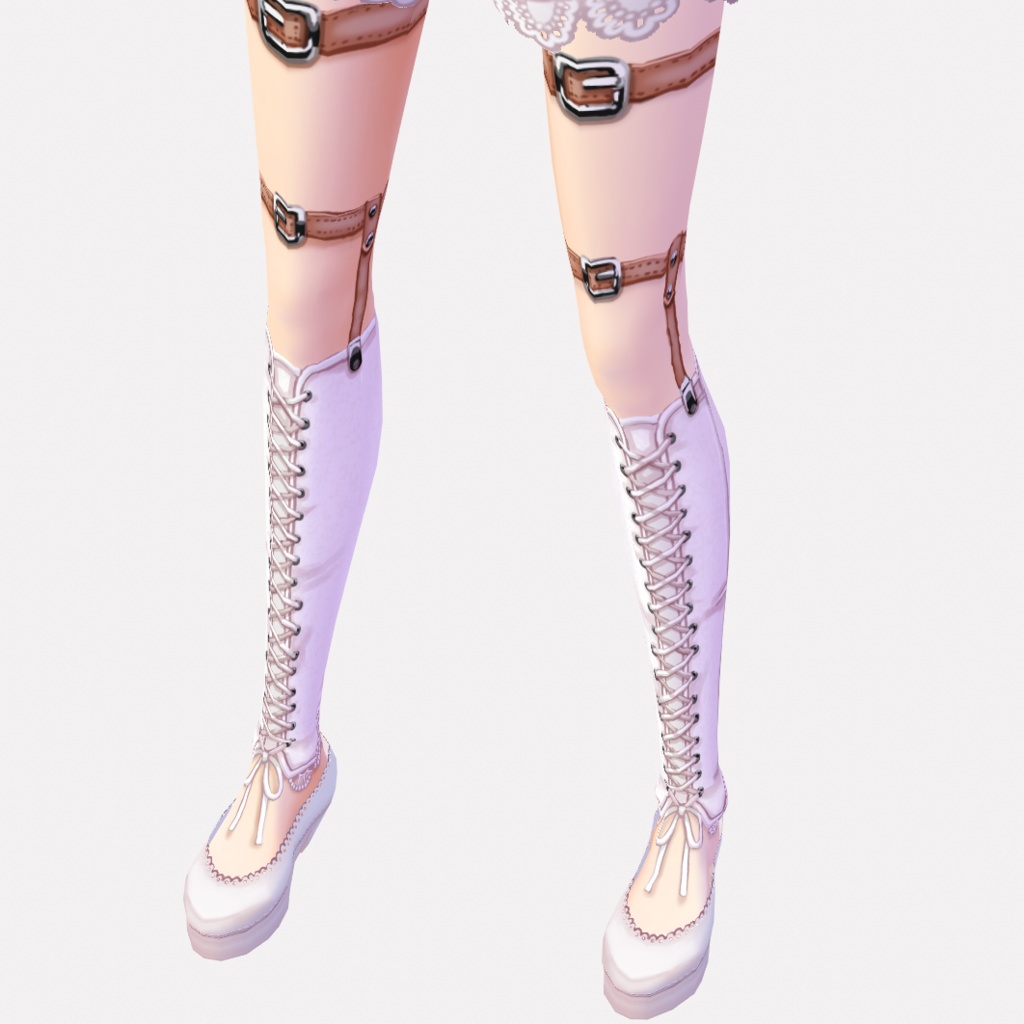 VRoid Studioβ版 編み上げレースコルセットのテクスチャー