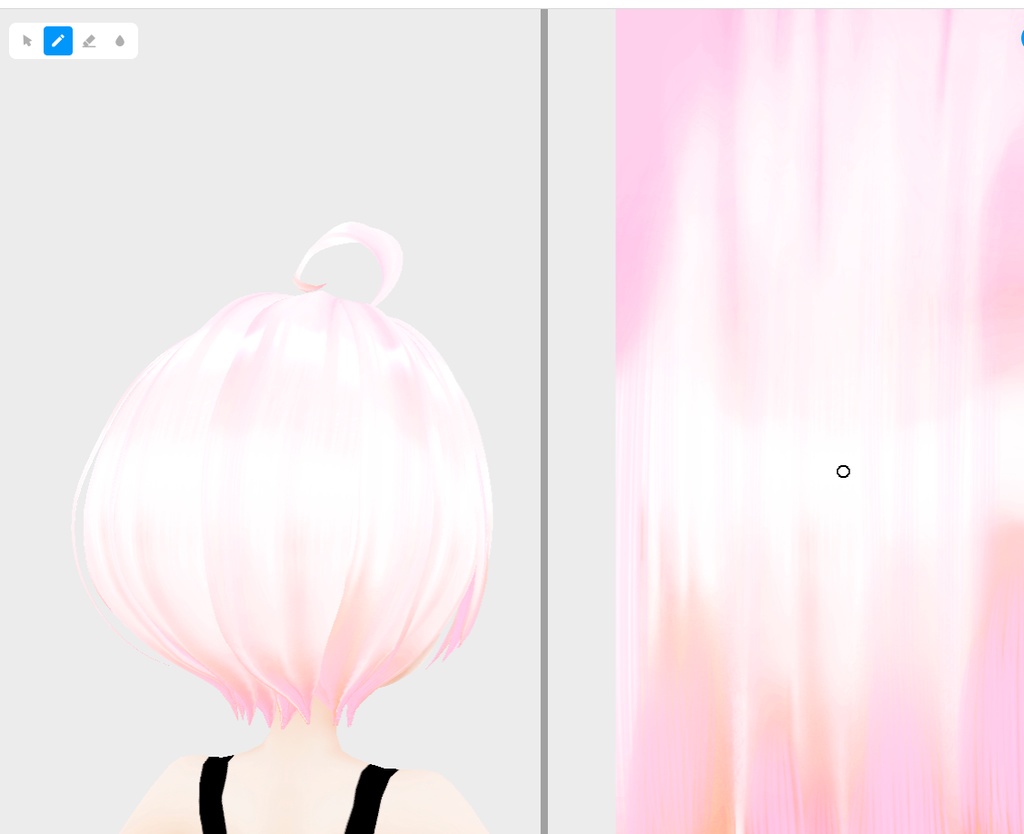 vroidstudio(正式版) 髪の毛のテクスチャー20枚+α