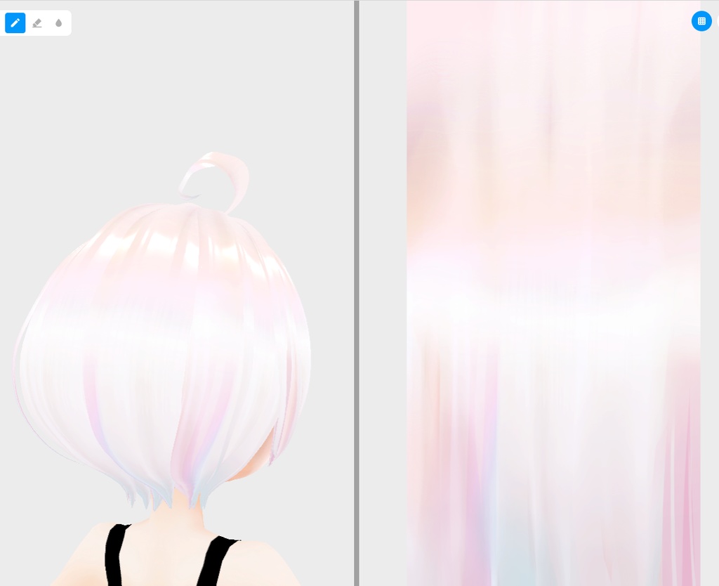 vroidstudio(正式版) 髪の毛のテクスチャー20枚+α