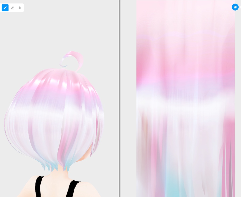 vroidstudio(正式版) 髪の毛のテクスチャー20枚+α