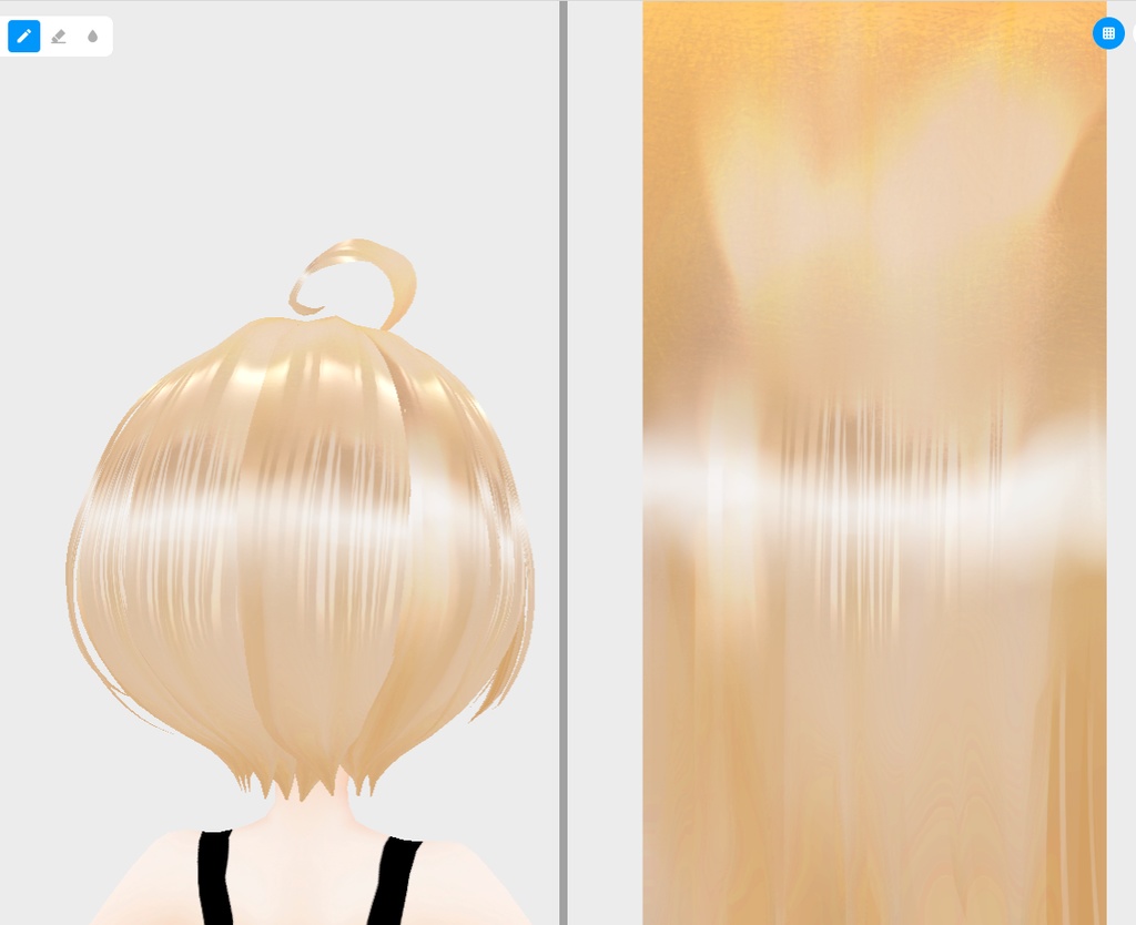 vroidstudio(正式版) 髪の毛のテクスチャー20枚+α