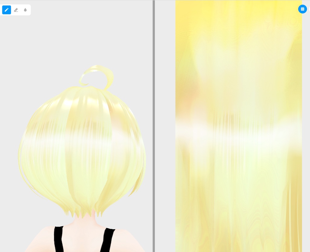 vroidstudio(正式版) 髪の毛のテクスチャー20枚+α