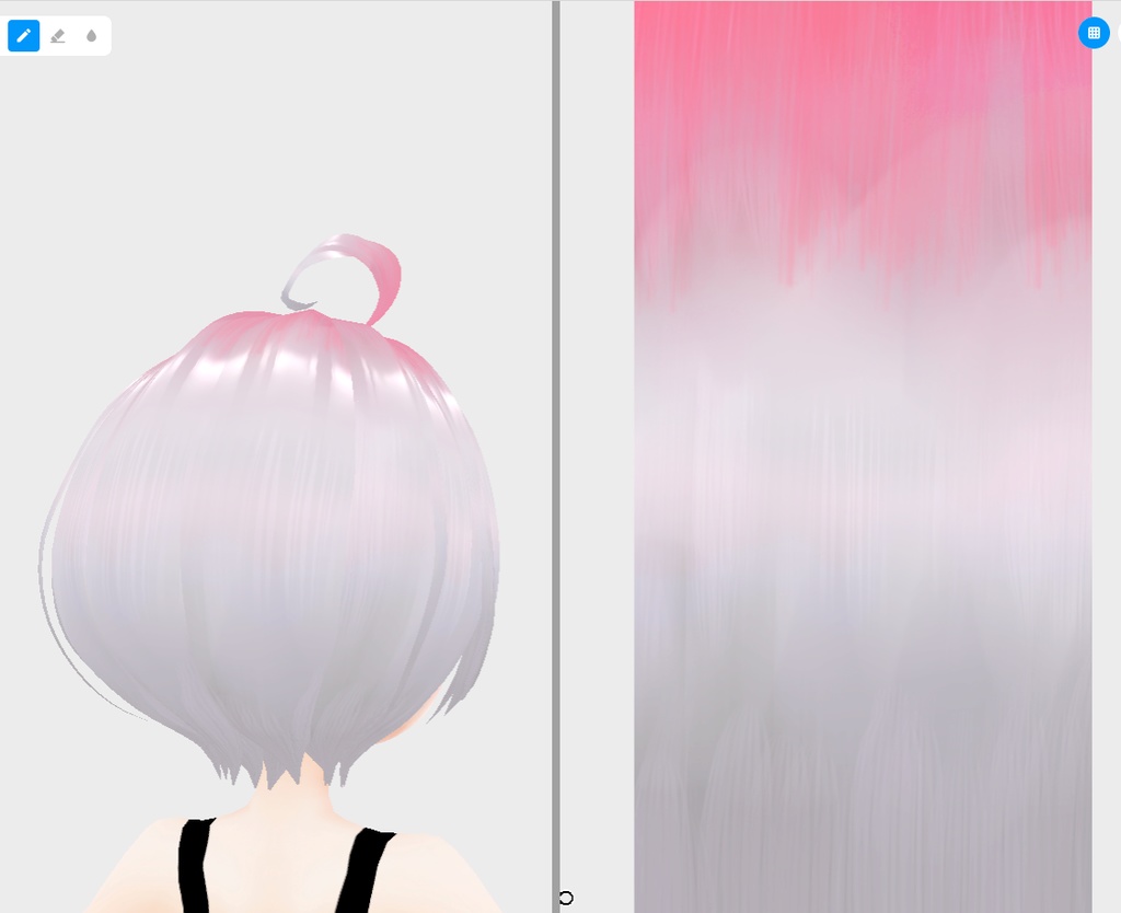 vroidstudio(正式版) 髪の毛のテクスチャー20枚+α