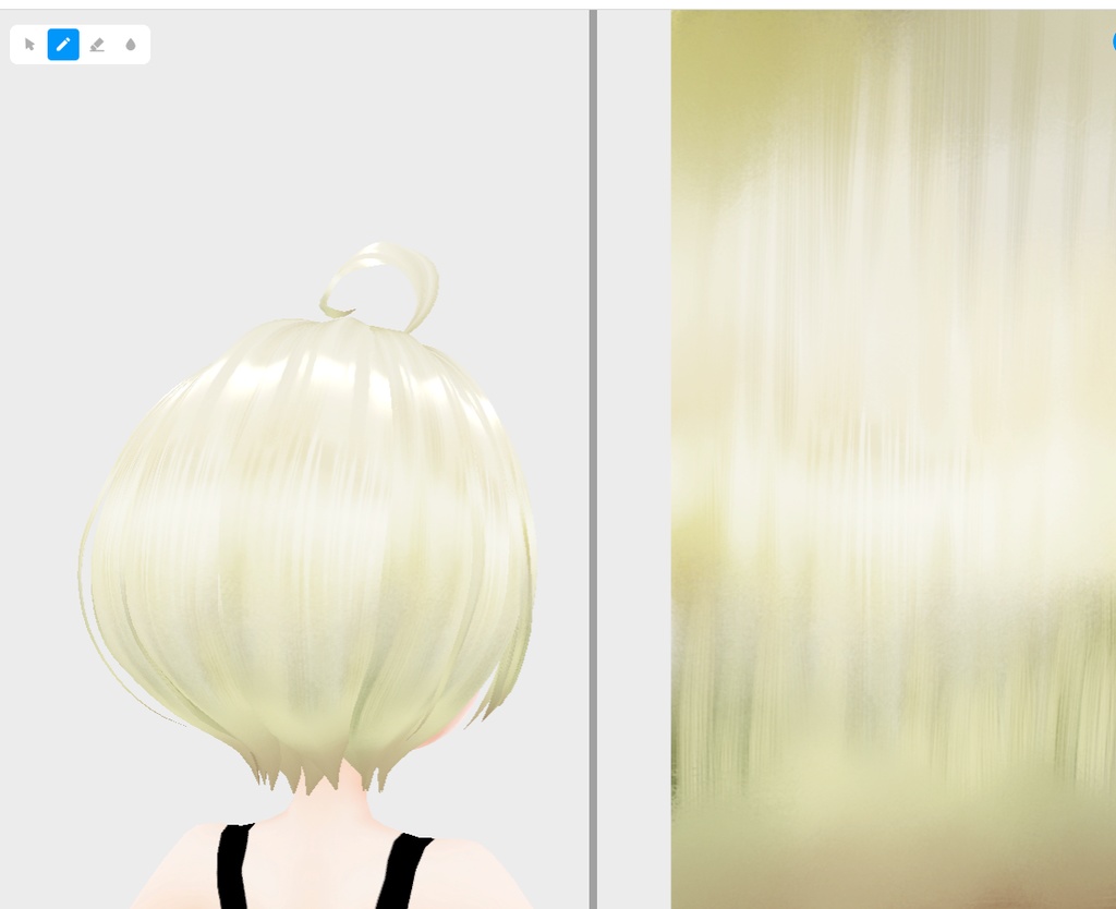 vroidstudio(正式版) 髪の毛のテクスチャー20枚+α