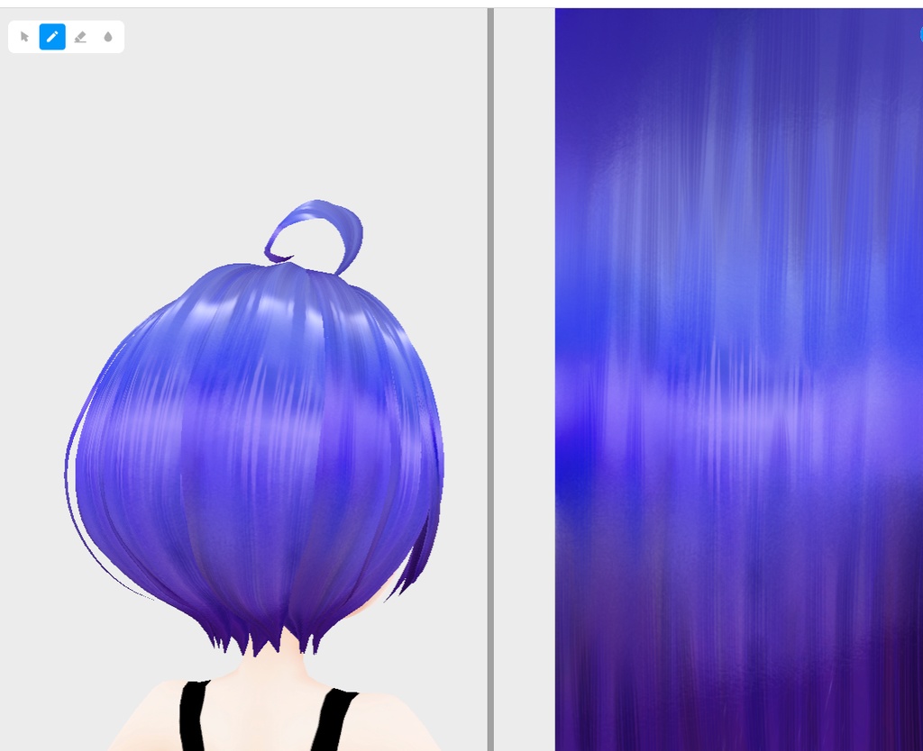 vroidstudio(正式版) 髪の毛のテクスチャー20枚+α