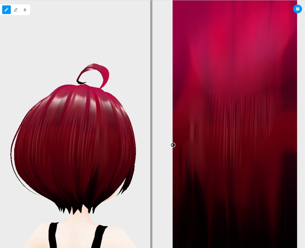 vroidstudio(正式版) 髪の毛のテクスチャー20枚+α