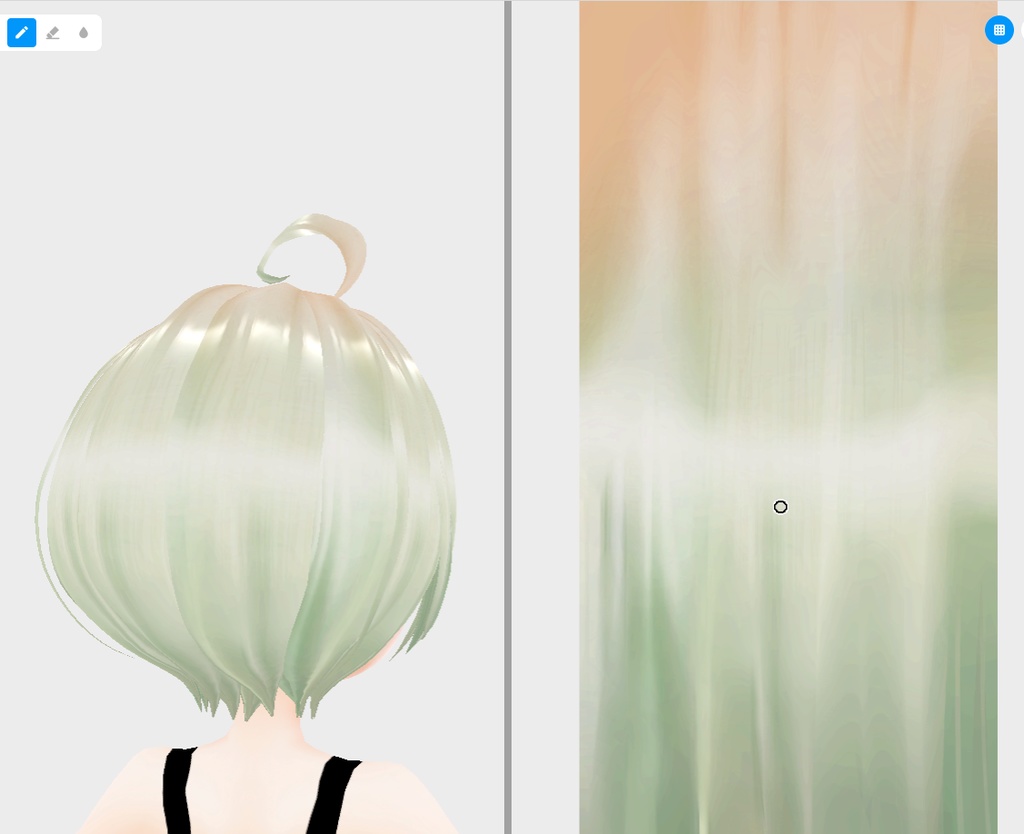 vroidstudio(正式版) 髪の毛のテクスチャー20枚+α