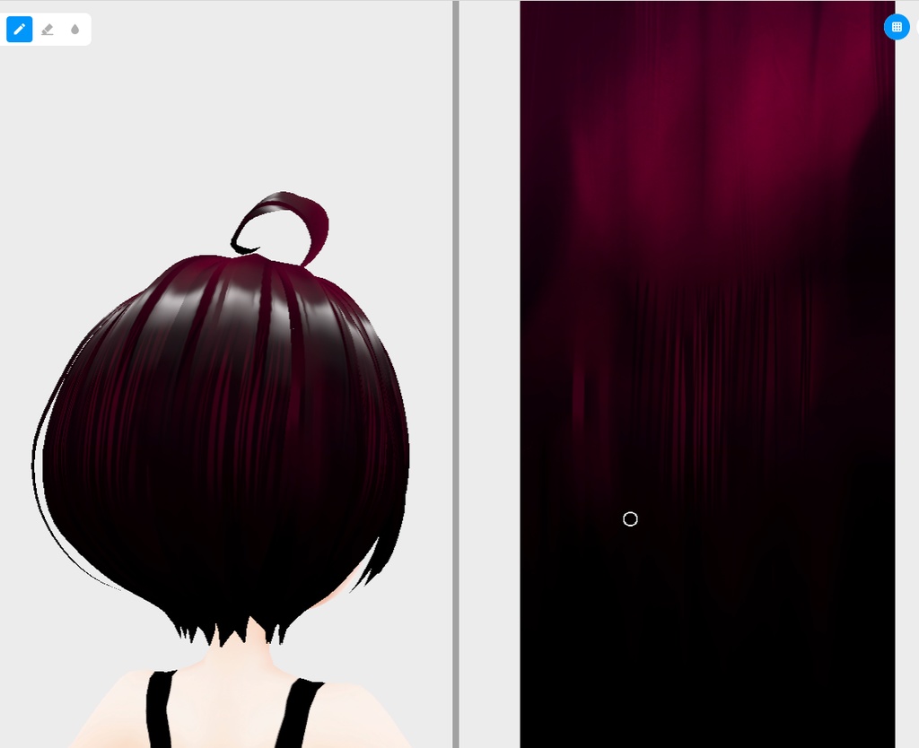 vroidstudio(正式版) 髪の毛のテクスチャー20枚+α