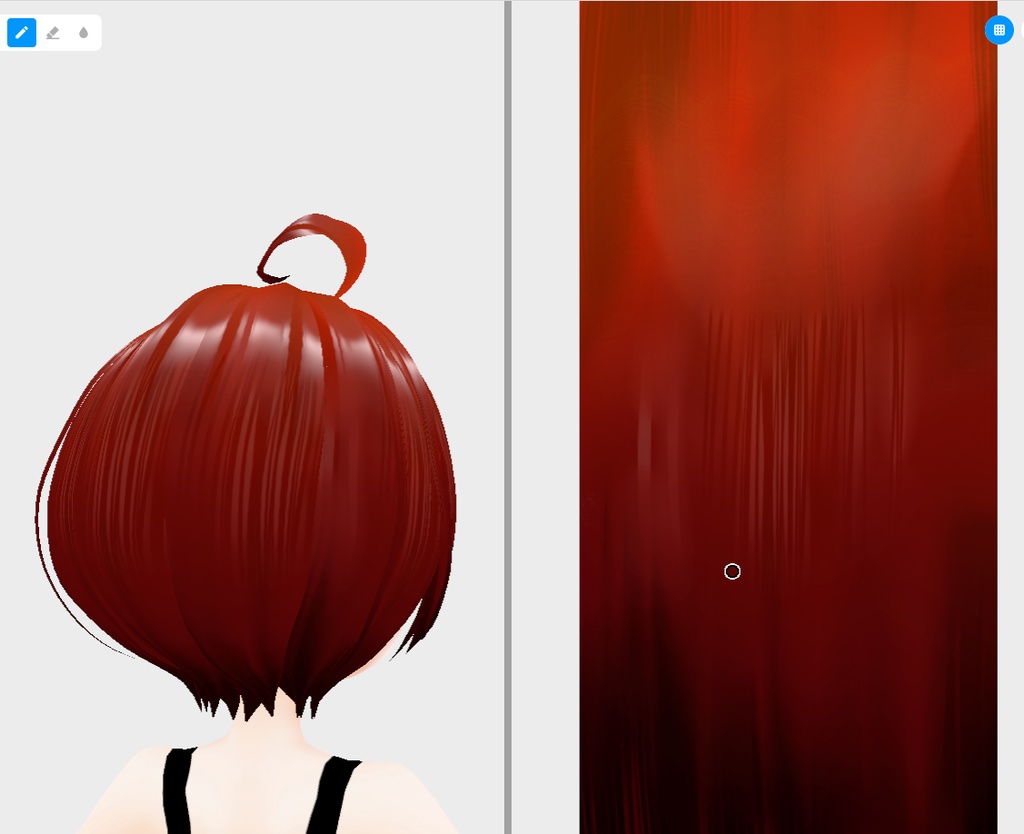 vroidstudio(正式版) 髪の毛のテクスチャー20枚+α