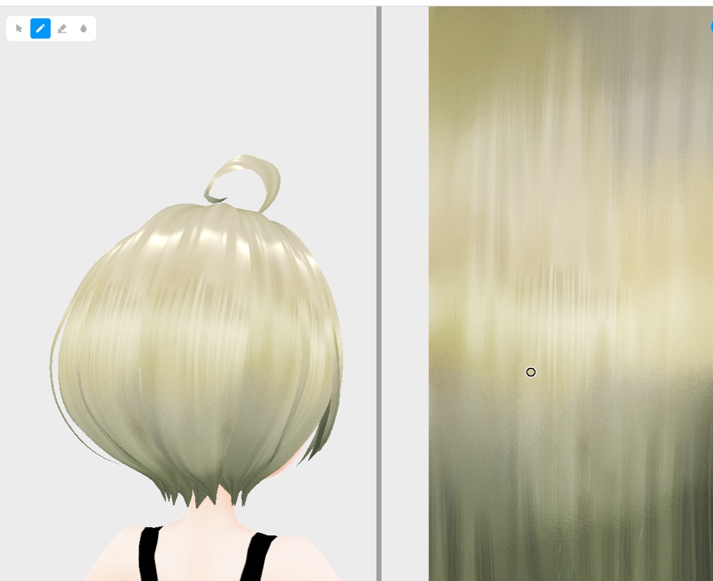 vroidstudio(正式版) 髪の毛のテクスチャー20枚+α