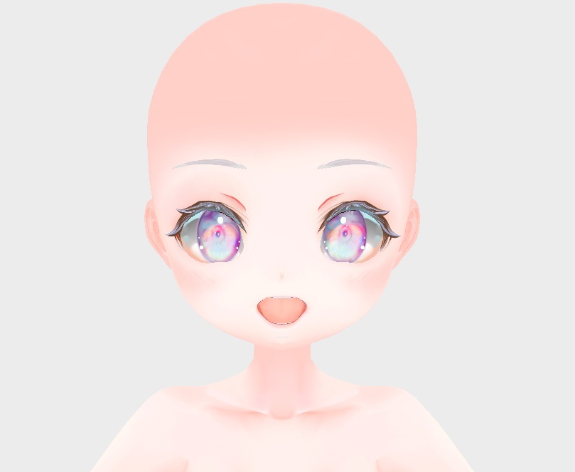 vroidstudio(正式版対応) 肌テクスチャー3種 顔と口内と全身