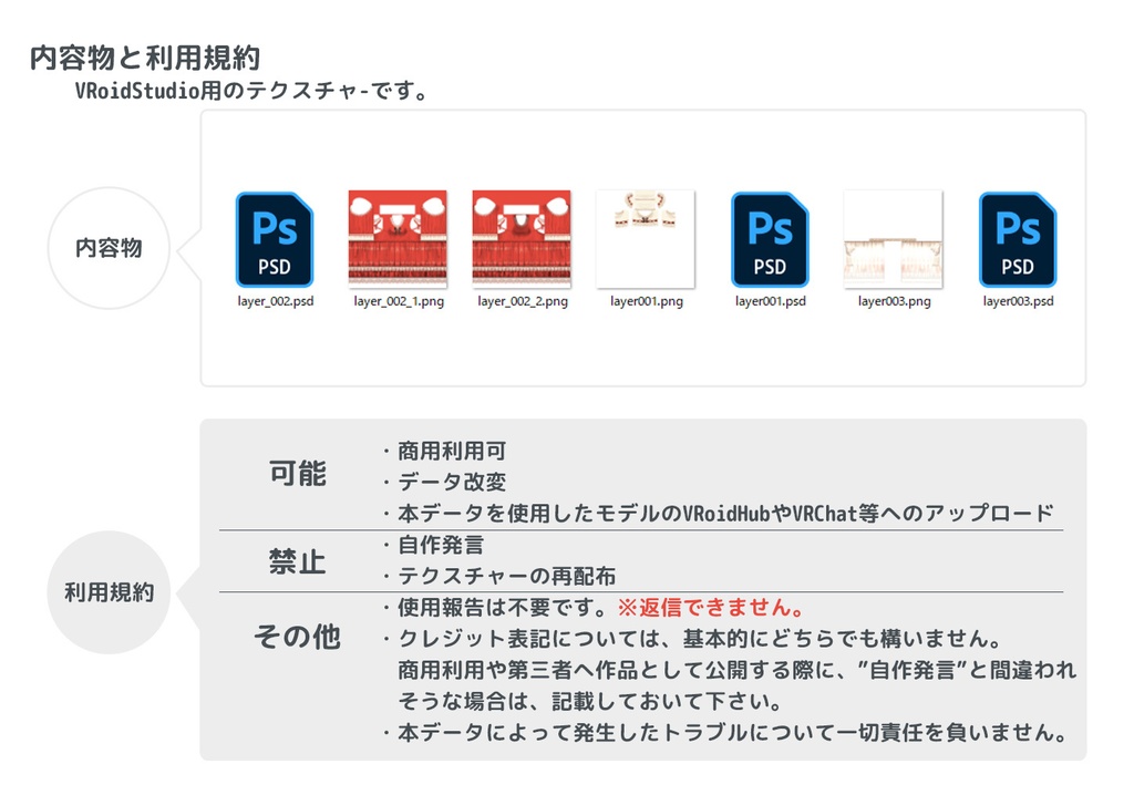 vroidstudio用テクスチャー(正式版対応) 薔薇刺繍とレースのロリィタドレス