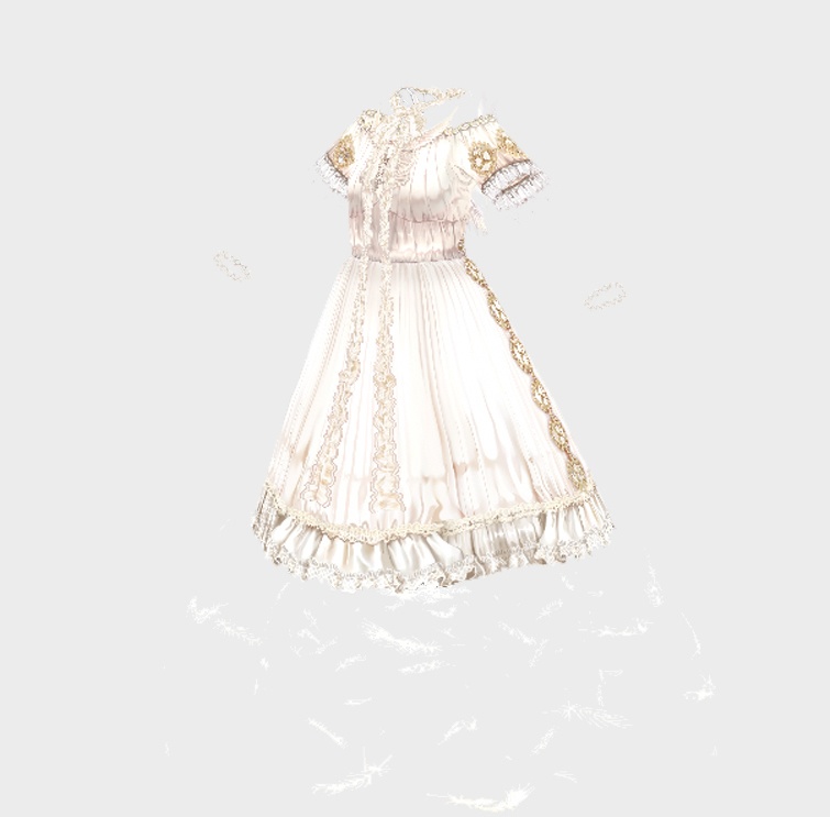 vroidstudio用テクスチャー(正式版対応) 天使のドレス 天使の羽 ロリータ衣装